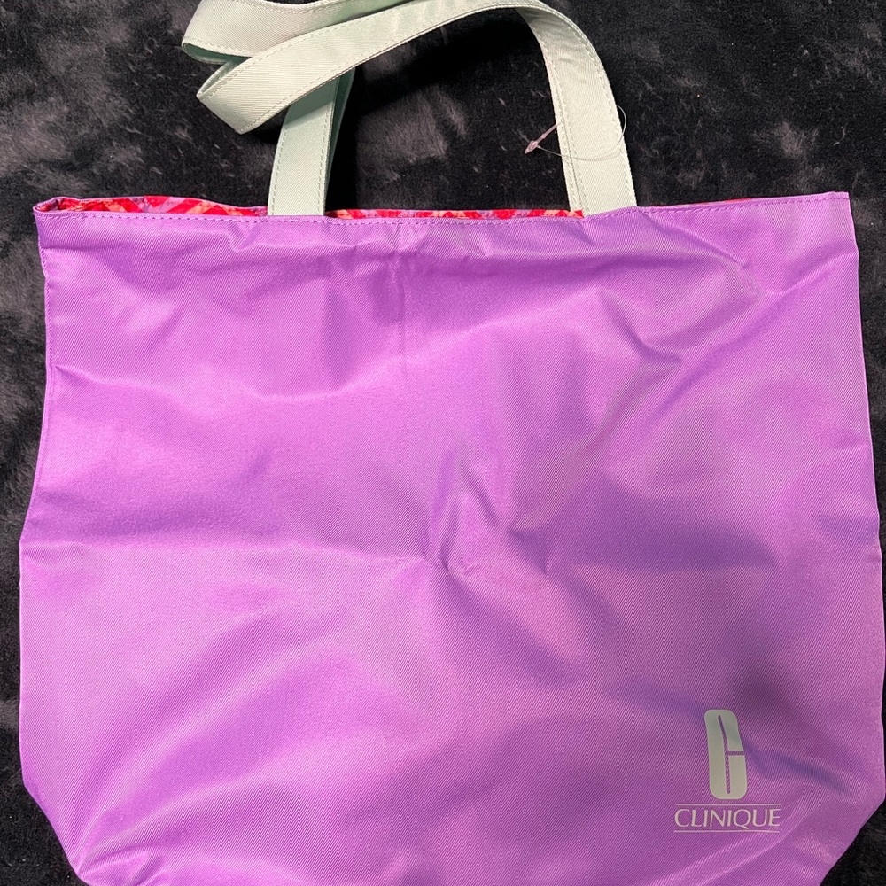 Clinique Lavender Tote Bag